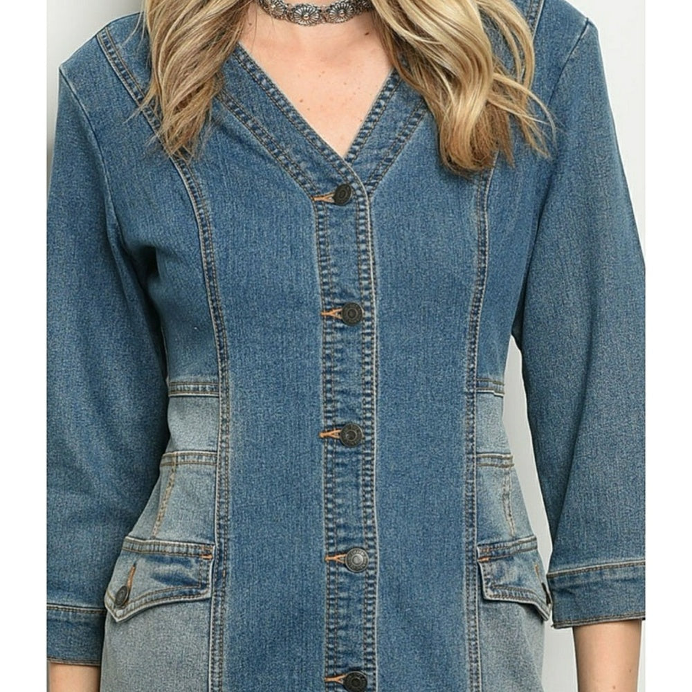 DARK DENIM DRESS