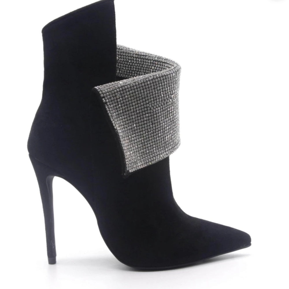 diamond Ankle boots, high heel 