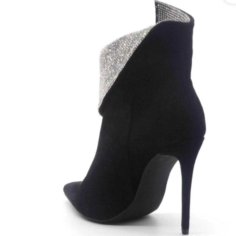 diamond Ankle boots, high heel 