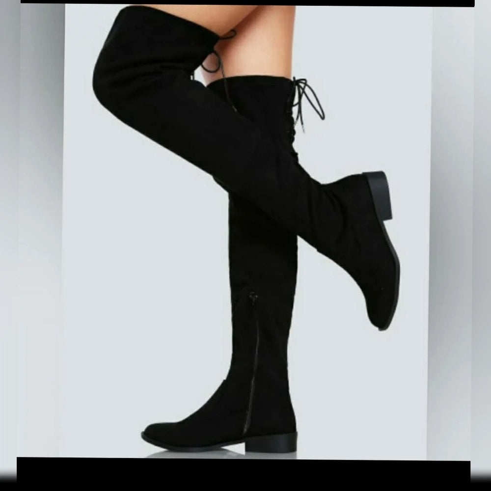 Over knee vegan Suede Boots 2020