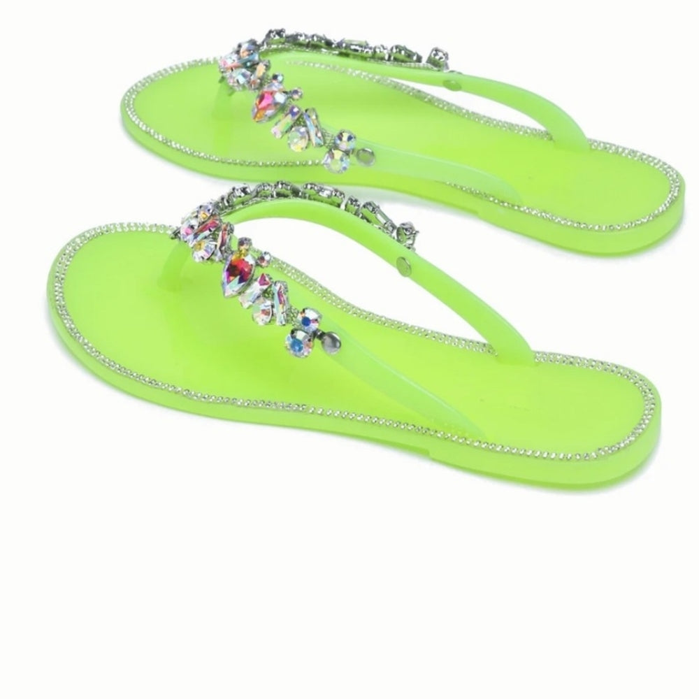 Just In 💚JELLY SANDAL YELLOW Lyme 💚