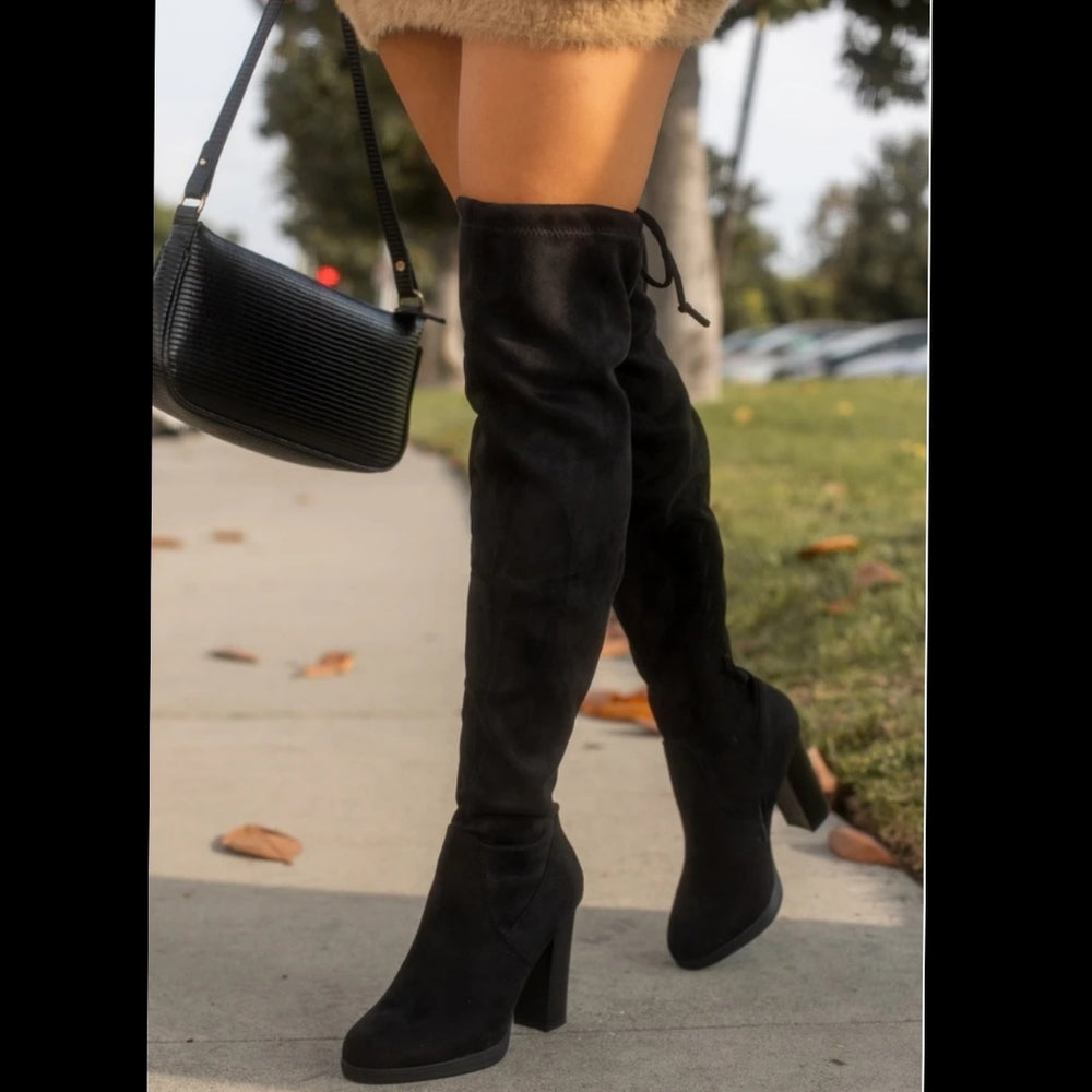 Just In 🖤 the next night black boot over knee