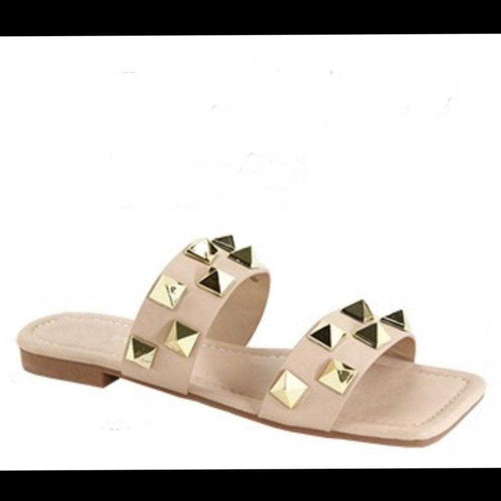 Just In  Nude Doble strap sandals