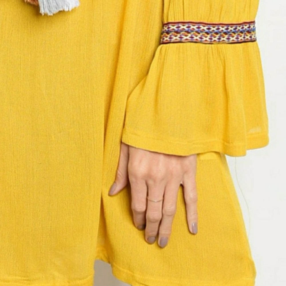 💋sexy💋MUSTARD OFF SHOULDER DRESS