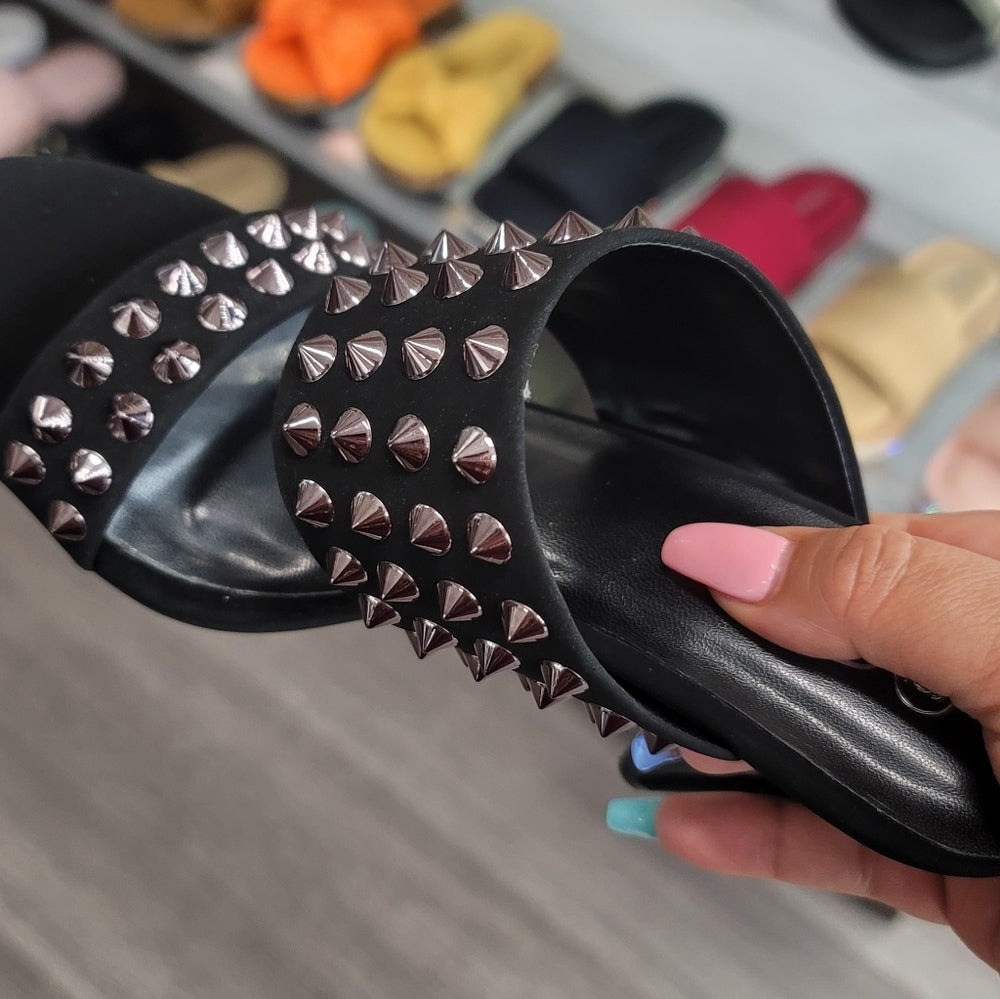 BELLA Radar Spiked Stiletto Mules