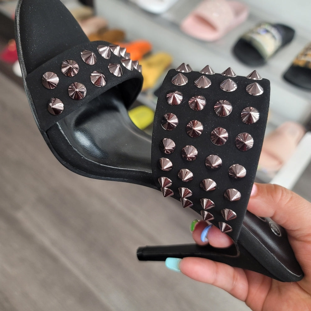 BELLA Radar Spiked Stiletto Mules