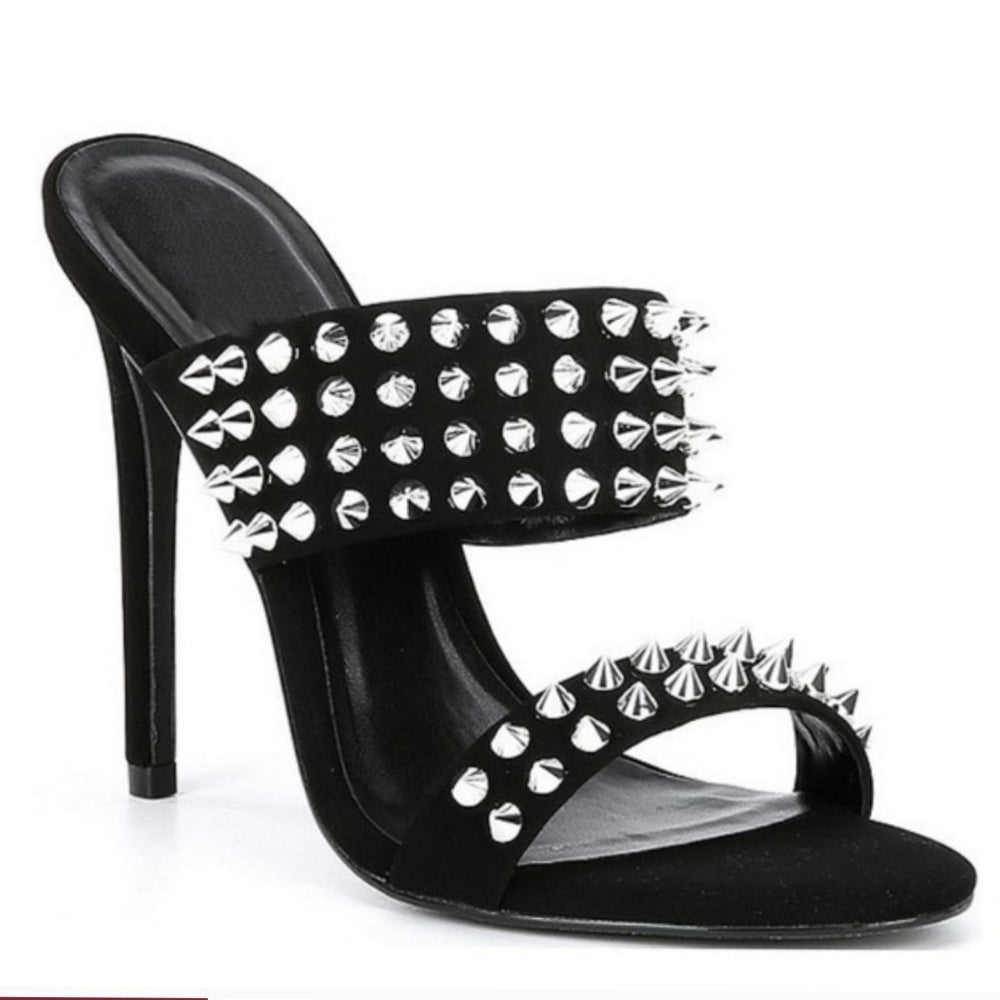 BELLA Radar Spiked Stiletto Mules