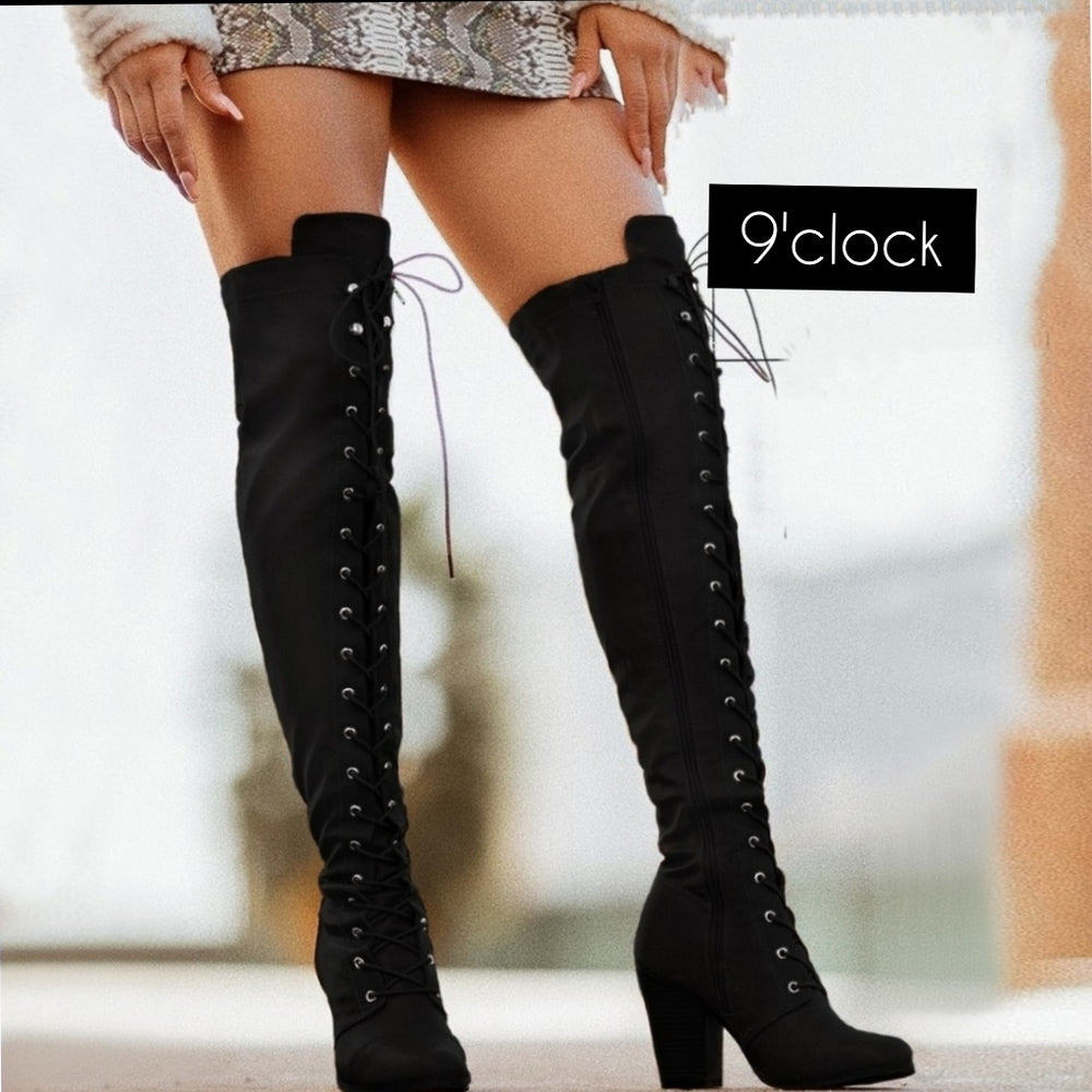 Just In Black Pu Black boots