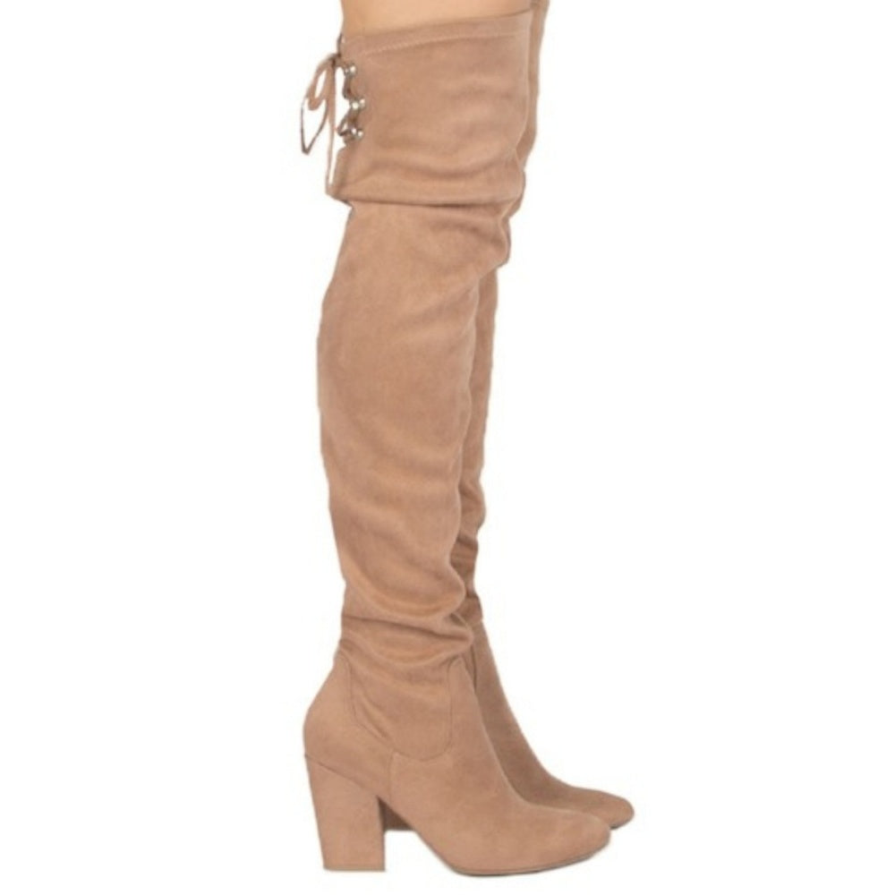 ❤6.5 & 10❤taupe Over The Knee Boot