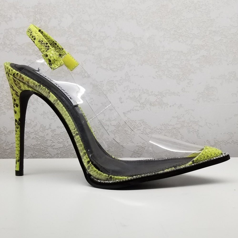 7,8,9 Heels lime sneak STILETTO SLINGBACK