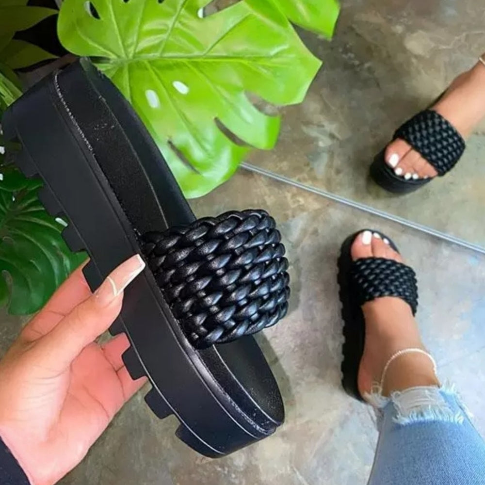 ⚫ Just In 💓😍 Black night out Sandals