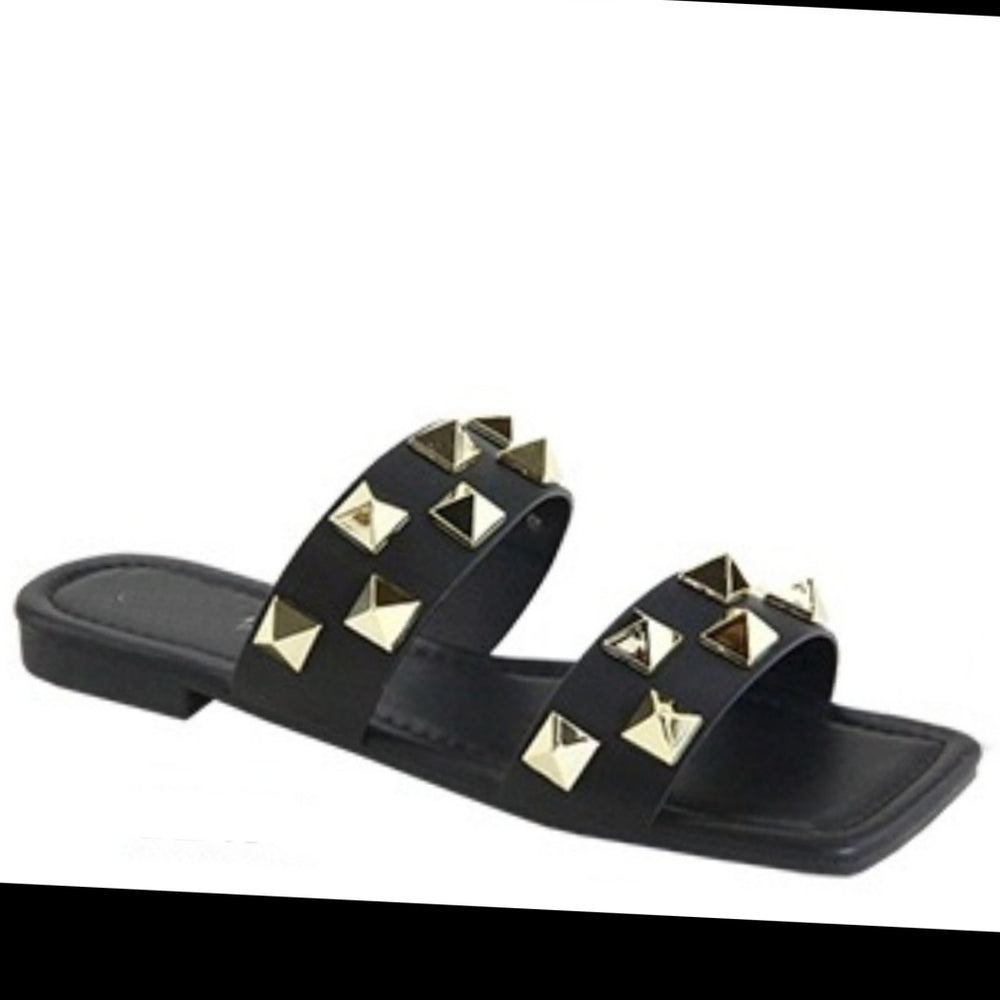 Lilian Black Studded sandals